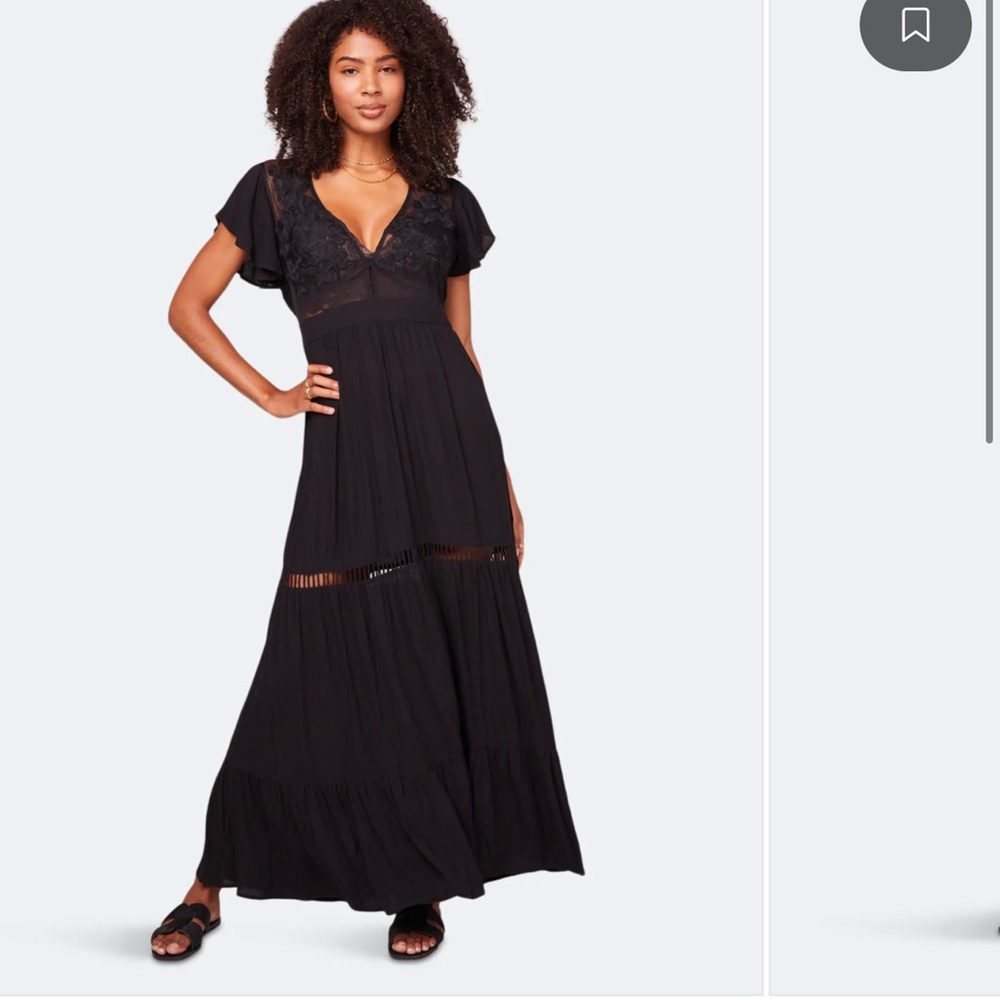 - Black maxi dress - all you need is love